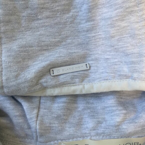 NWOT Blanc Noir White Quilted Hoodie Lightweight Jacket Vest‎ Women's Size Small - Picture 6 of 8